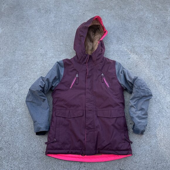 686 Defender Jacket Girls M Youth Ski Snowboard Infidry Insulated Waterproof 10k - Picture 1 of 13